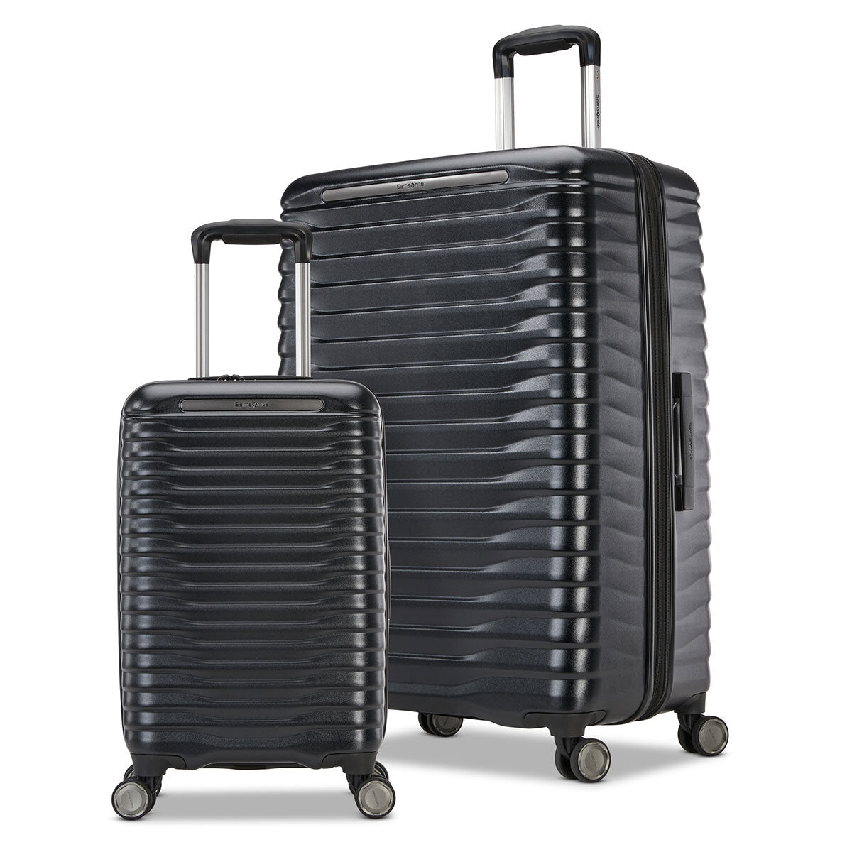 Samsonite hardside 2 piece luggage set black green - British product