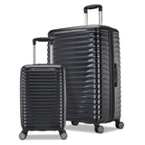 Samsonite hardside 2 piece luggage set black green - British product