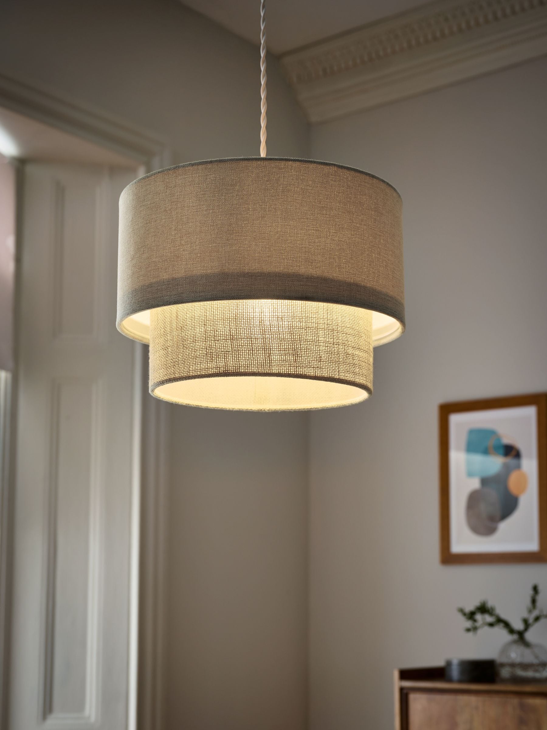 Natural Sumatra Easy Fit Ceiling Light Shade