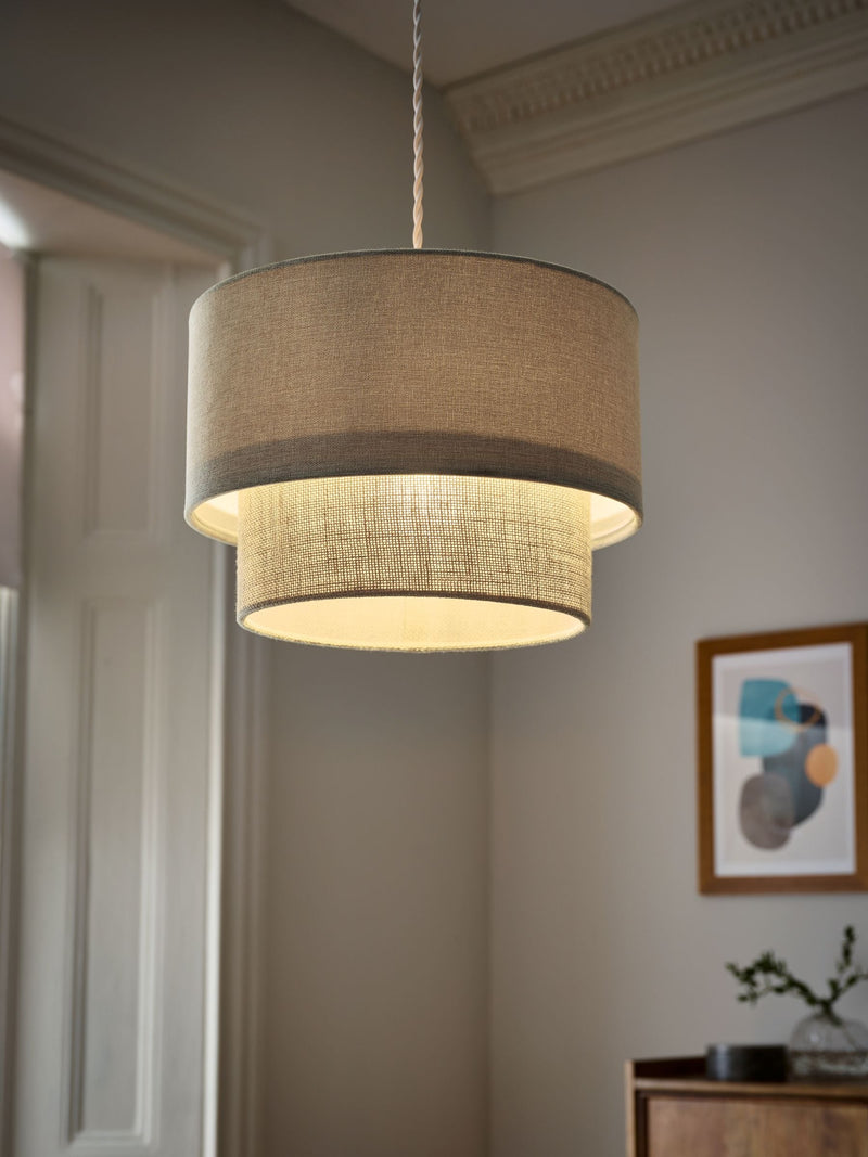 Natural Sumatra Easy Fit Ceiling Light Shade