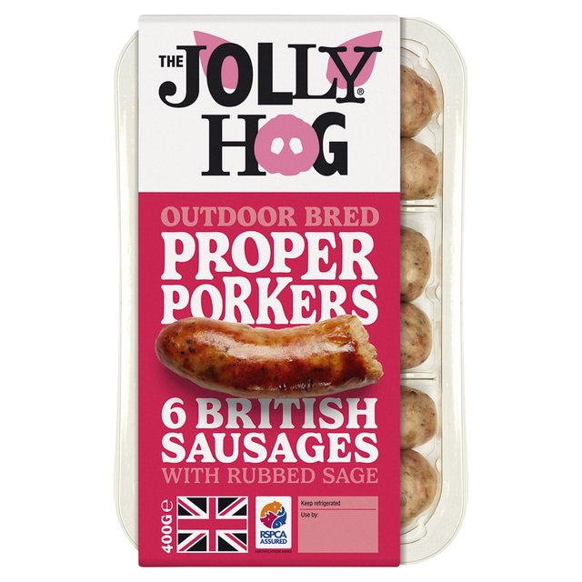 The Jolly Hog Proper Porker Sausages   400g