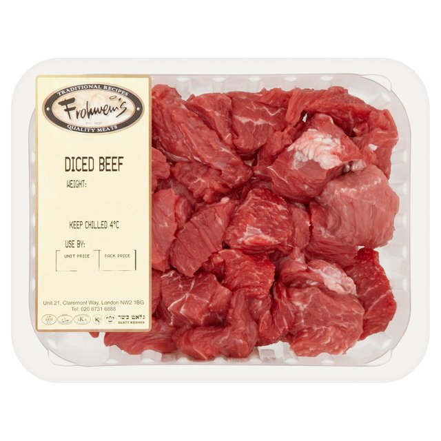 Frohweins Diced Beef    Typically: 500g