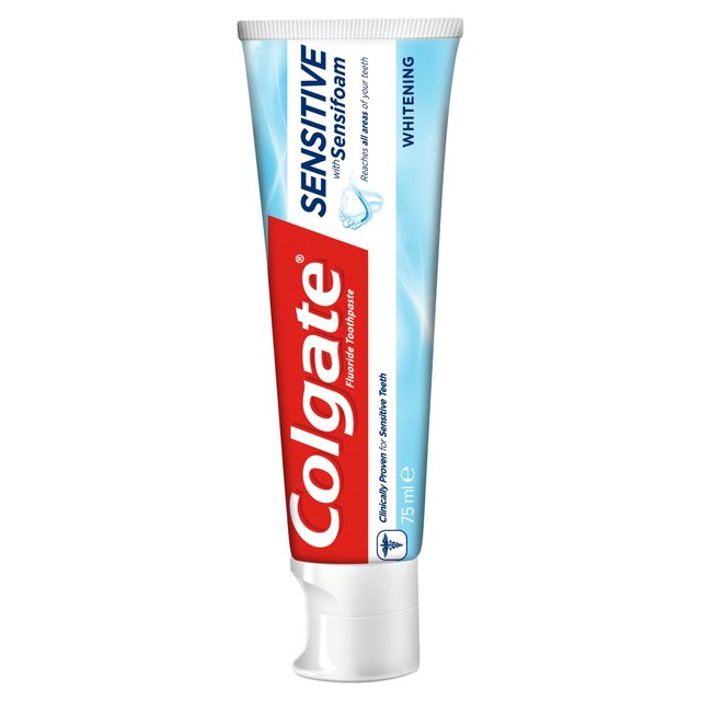 Colgate Sensitive with Sensifoam Whitening Toothpaste   75ml GOODS M&S   