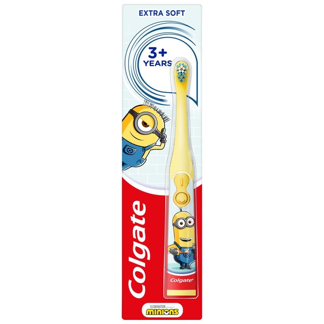 Colgate Kids Minions Extra Soft Battery Toothbrush  3+ Years GOODS M&S   