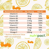Nutripact kids multivitamin and omega 3 gummies 30 count, imported from the UK