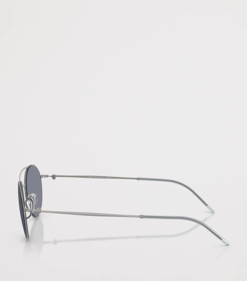 Giorgio Armani round metal sunglasses (British brand)