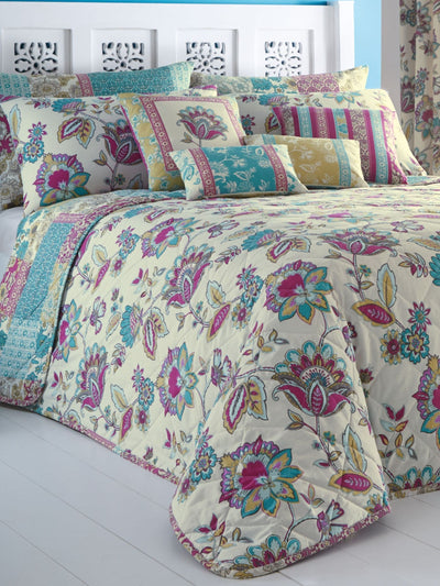 Next Dreams & Drapes Blue Marinelli Floral Bedspread 195cm x 229cm- Buy online at McGrocer