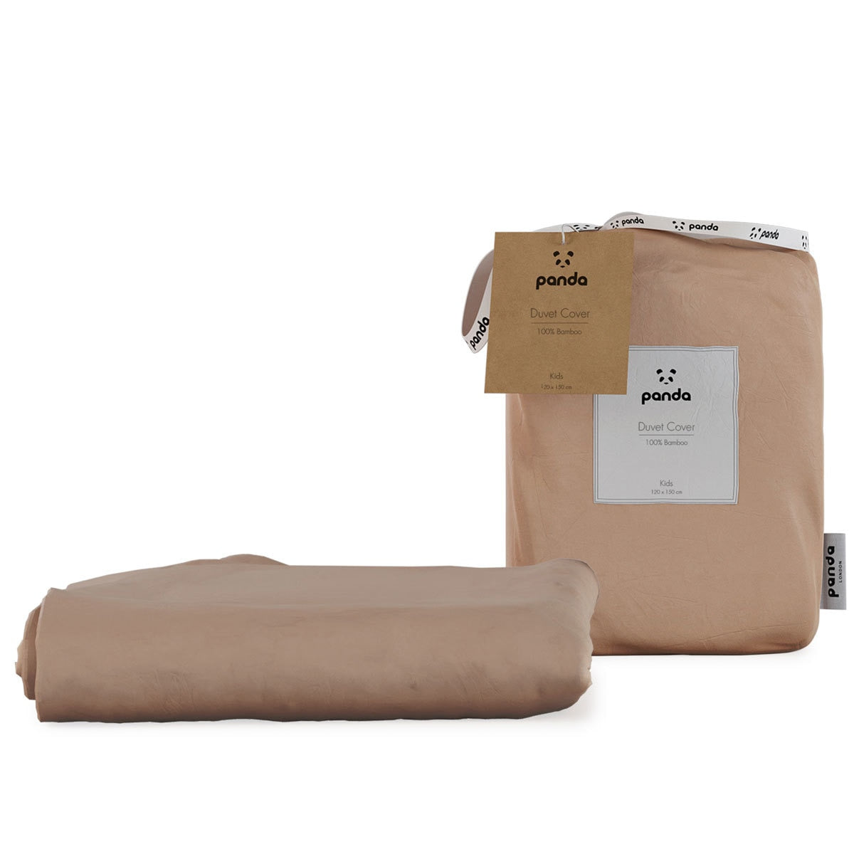 Panda children's bamboo duvet cover Vintage Pink 120x150 cm (British brand)