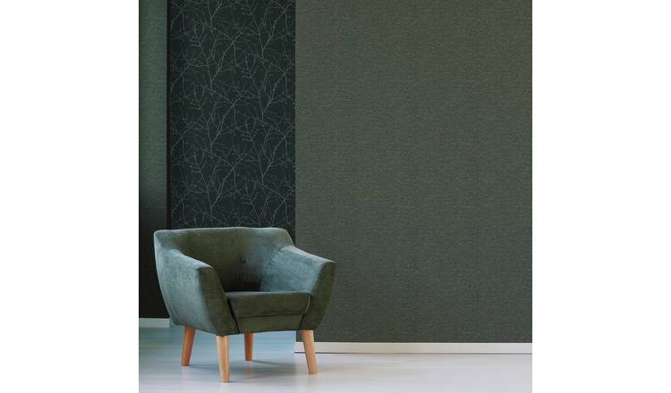 Superfresco Heritage Texture Green wallpaper roll, UK version