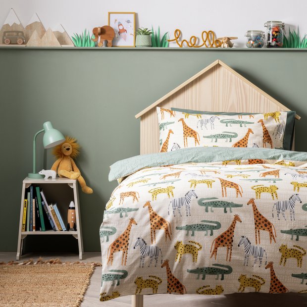Habitat cotton safari toddler bedding set (British brand)
