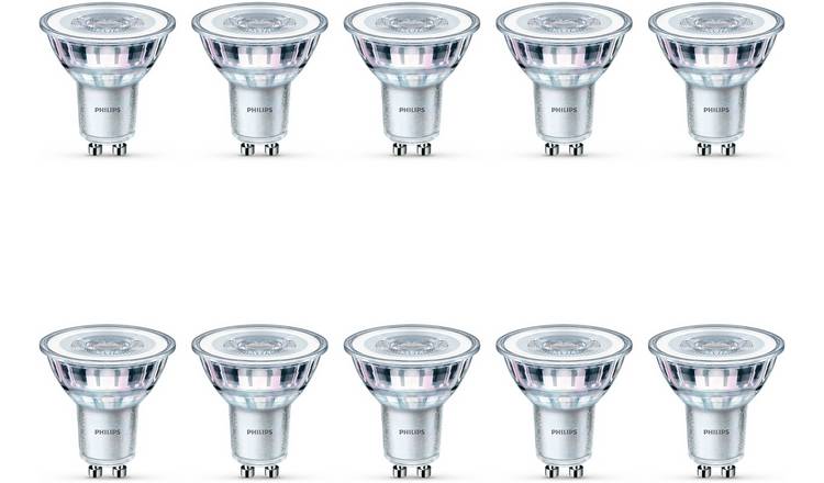 Philips LED light bulbs warm white GU10 10 pack - British product