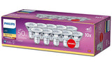 Philips LED light bulbs warm white GU10 10 pack - British product
