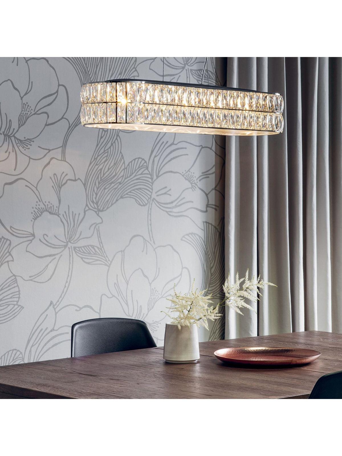 Gallery Home Silver Velma pendant light (British brand)
