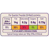 Ocado Frozen 4 British Beef Quarter Pounders   454g GOODS M&S   