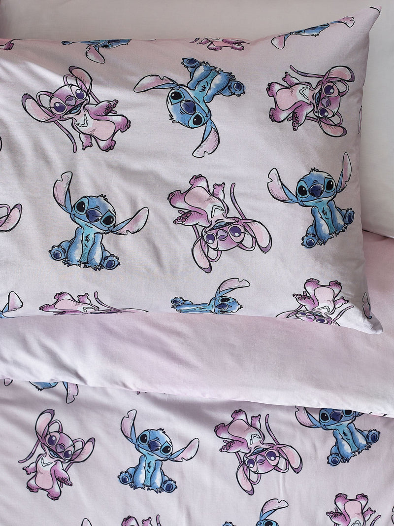 NEXT Lilo & Stitch purple reversible duvet cover and pillowcase set, UK version