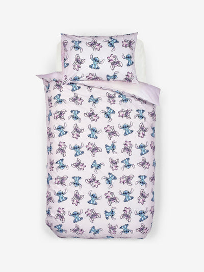Next NEXT Lilo & Stitch Purple Reversible 100% Cotton Duvet Cover and Pillowcase Set- Buy online at McGrocer