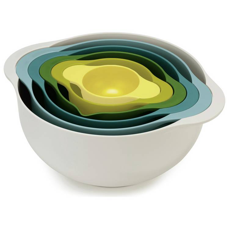 Joseph Joseph Duo set of 6 plastic mixing bowls, UK version