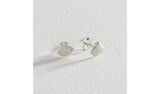 Revere sterling silver seashell stud earrings 6.9mm, UK version