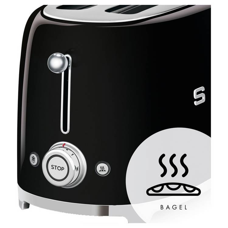 Four slice toaster black 1500W, UK version