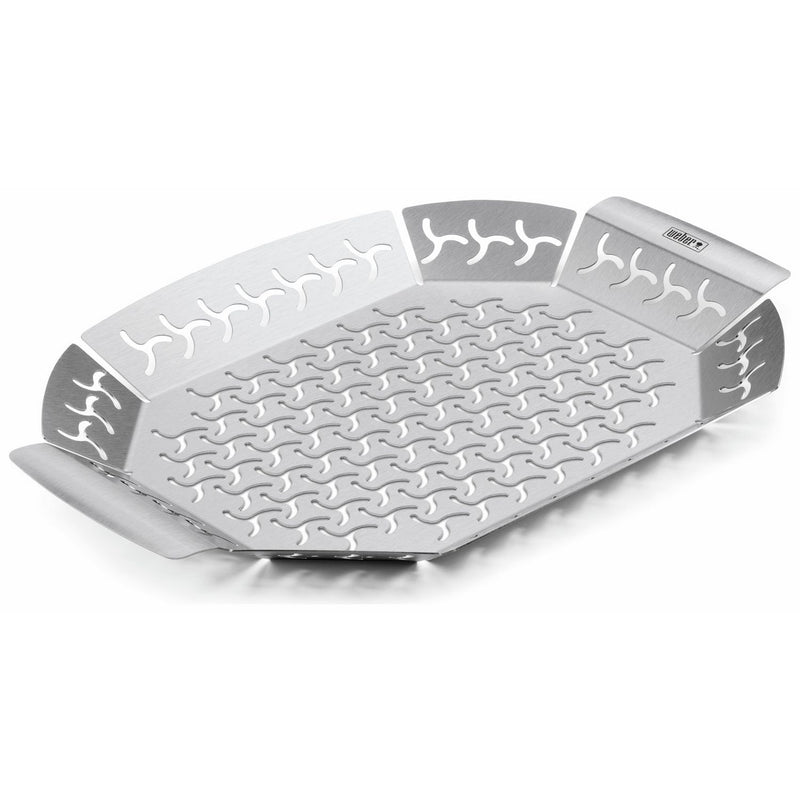 Weber premium large steel grilling basket - British product