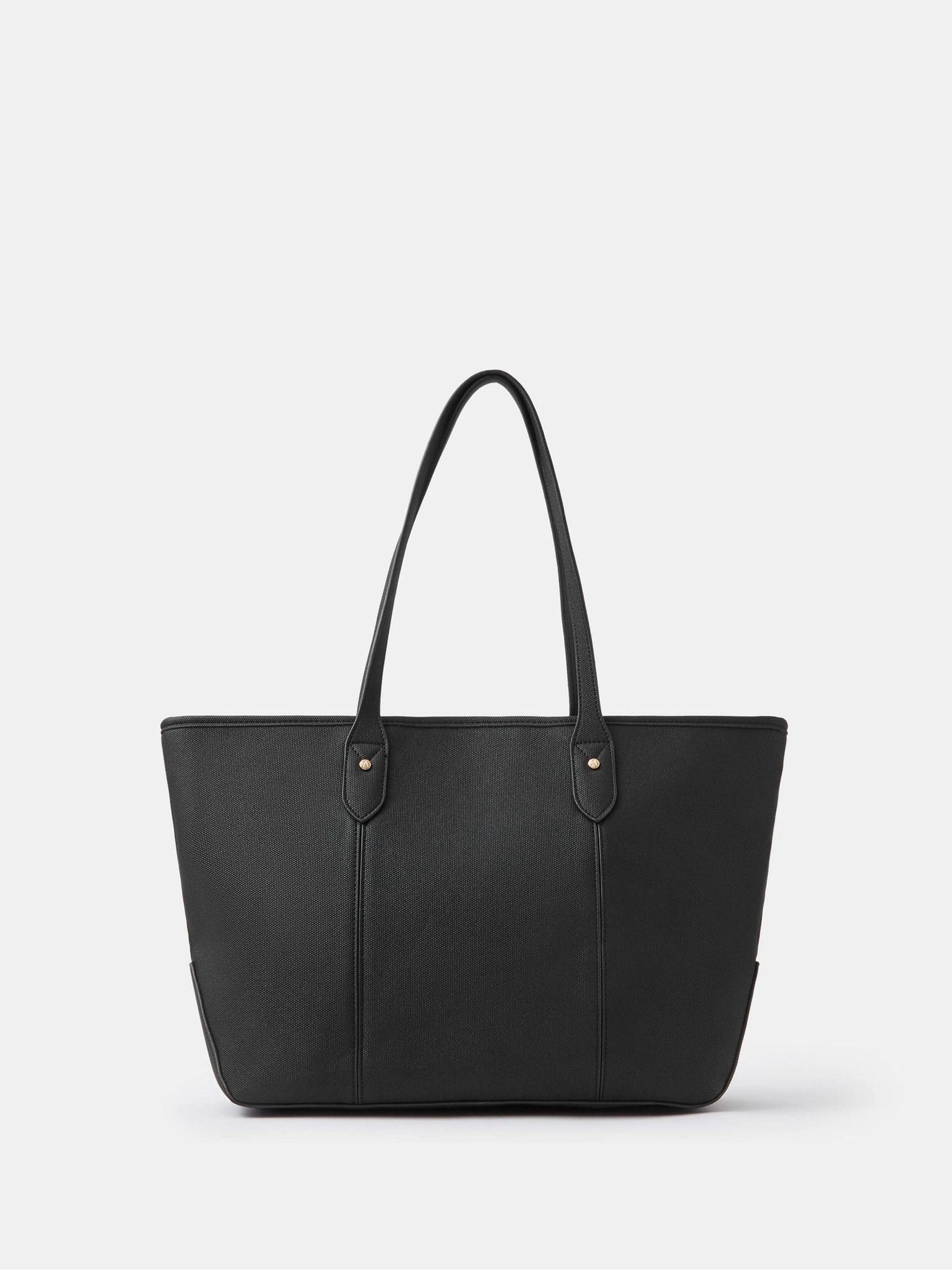 Accessorize Black Plain Tote Bag