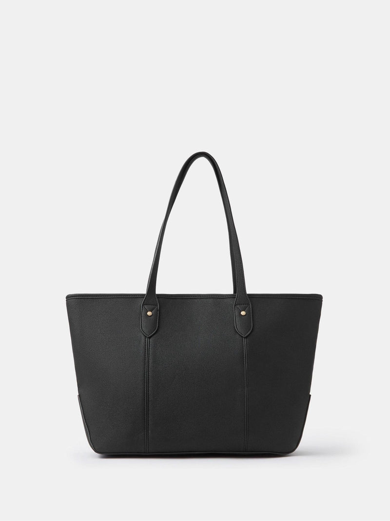Accessorize Black Plain Tote Bag