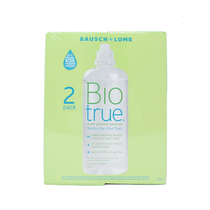 Bausch & Lomb Biotrue Multi-Purpose Solution 2 x 300ml - British product