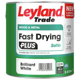 Leyland paint satin brilliant white 2.5L - British product