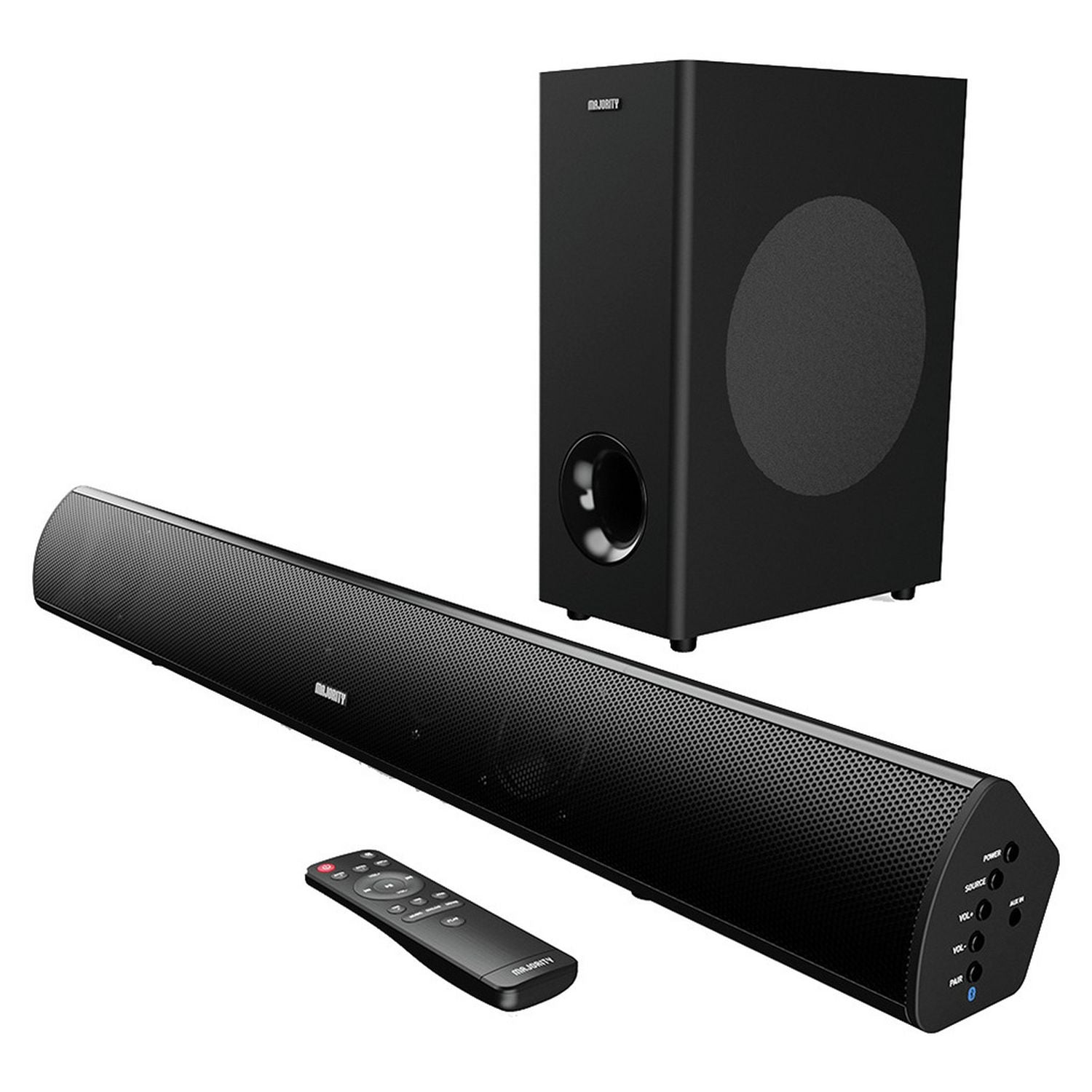 Majority Teton Plus 2.1 soundbar with wireless subwoofer - British product