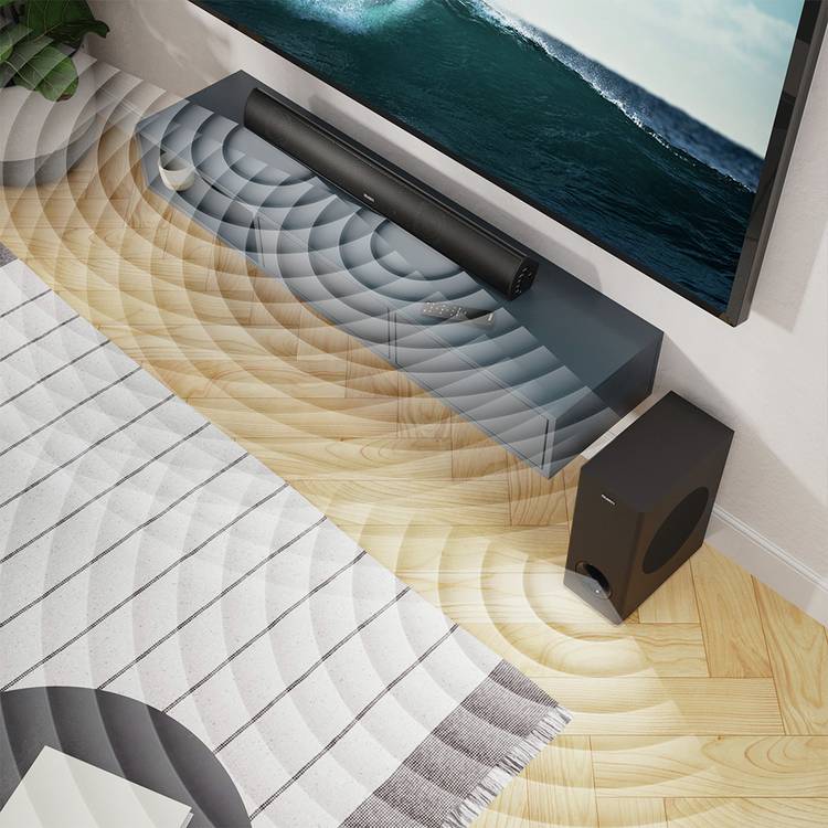 Majority Teton Plus 2.1 soundbar with wireless subwoofer - British product