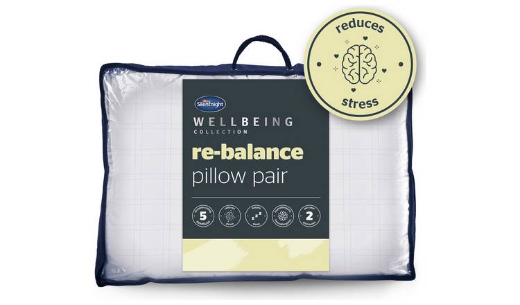 Silentnight stress relieving pillows pair, UK version