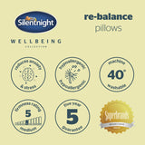 Silentnight stress relieving pillows pair, UK version