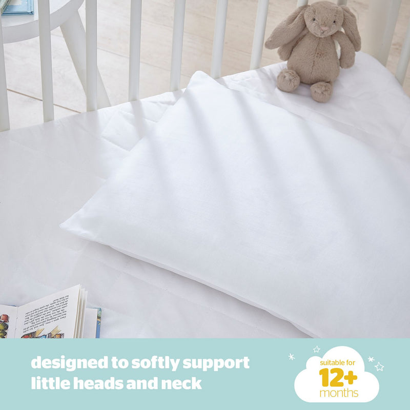Silentnight anti allergy cot bed pillow 60x40cm - British product