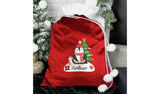 Personalised Message Red Penguin Christmas Sack GOODS Argos