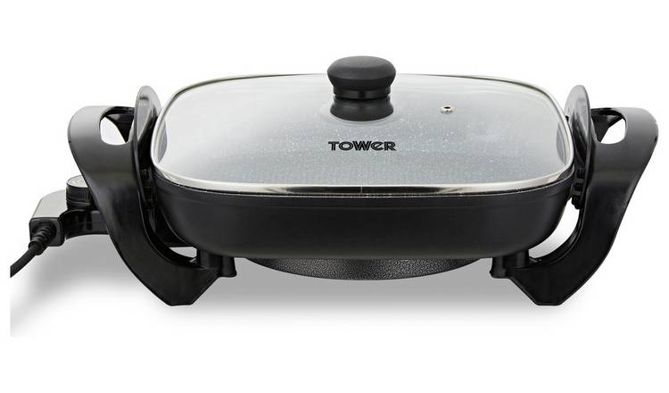 Tower Cerastone Electric Skillet Grey - British product