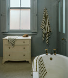 BAINA organic cotton striped bath towel 70cm x 140cm - British product