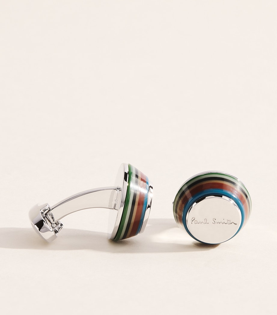 Boutons de manchette coniques Paul Smith avec incrustation en émail (marque britannique)