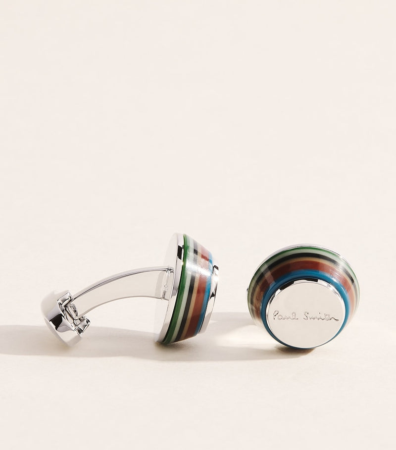 Boutons de manchette coniques Paul Smith avec incrustation en émail (marque britannique)