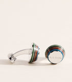 Boutons de manchette coniques Paul Smith avec incrustation en émail (marque britannique)