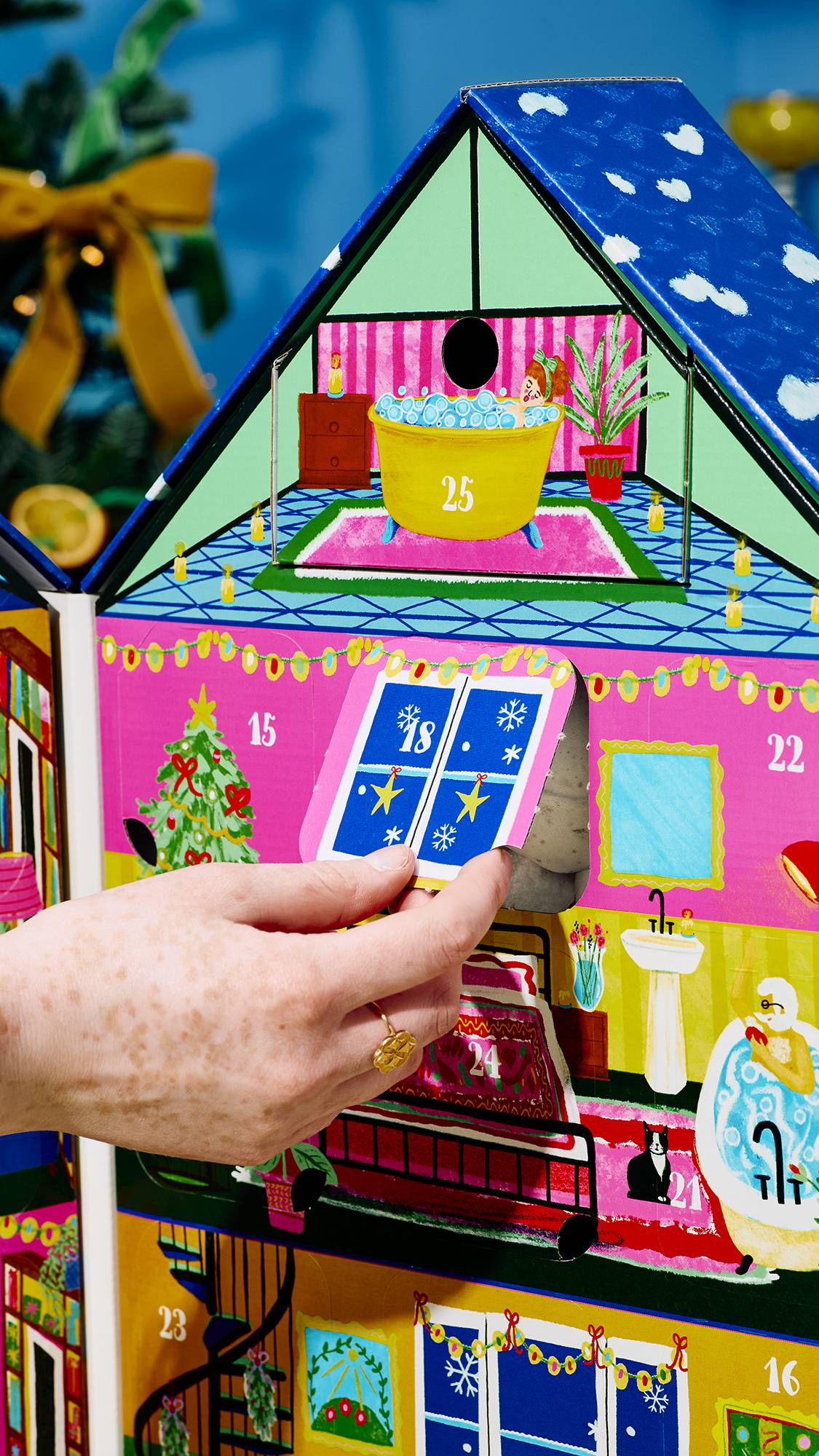 Lush 29½ High Street advent calendar gift with bath treats - British product