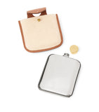 Ralph Lauren Home decorative hip flask with duelling polo players, 355ml capacity, imported from the UK