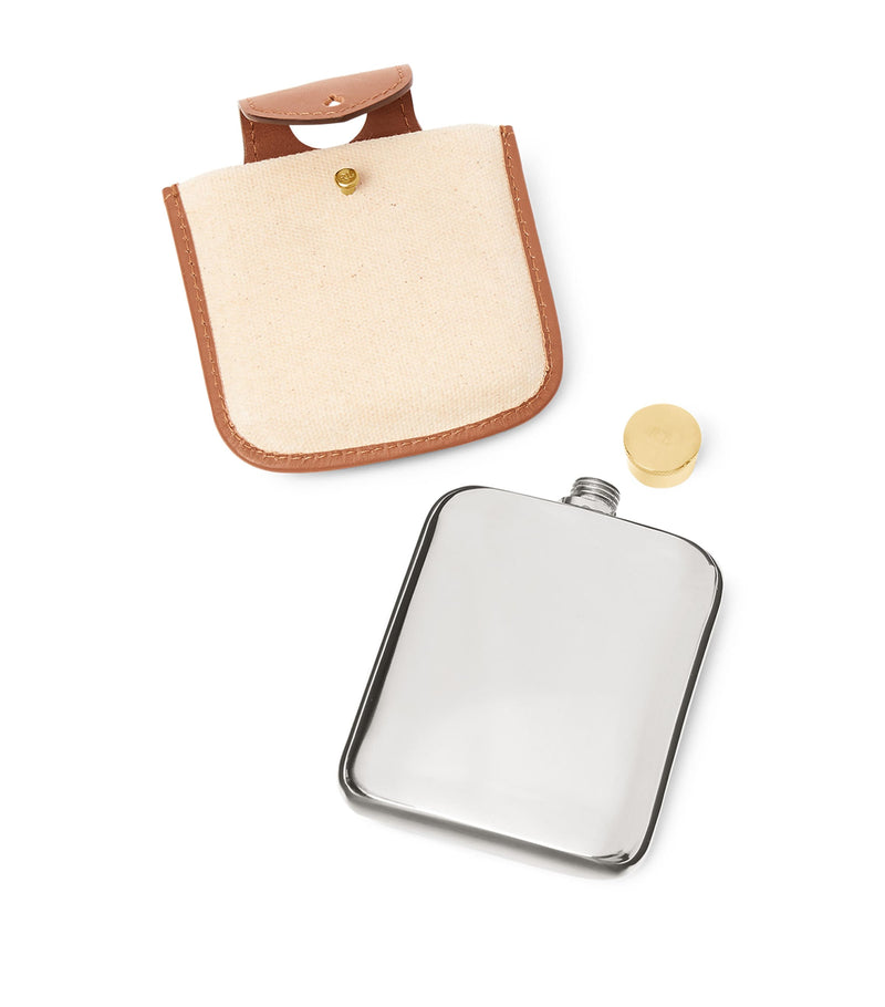 Ralph Lauren Home decorative hip flask with duelling polo players, 355ml capacity, imported from the UK