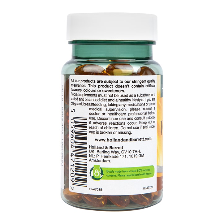 Holland & Barrett Vitamin E 400iu 120 Capsules Vitamin E Holland&Barrett   