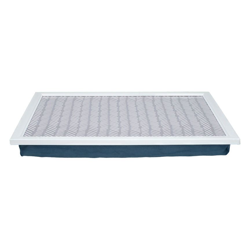 George Home Grey Chevron Laptray General Household ASDA   