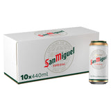 San Miguel Premium Lager Beer 10x440ml All beer Sainsburys   