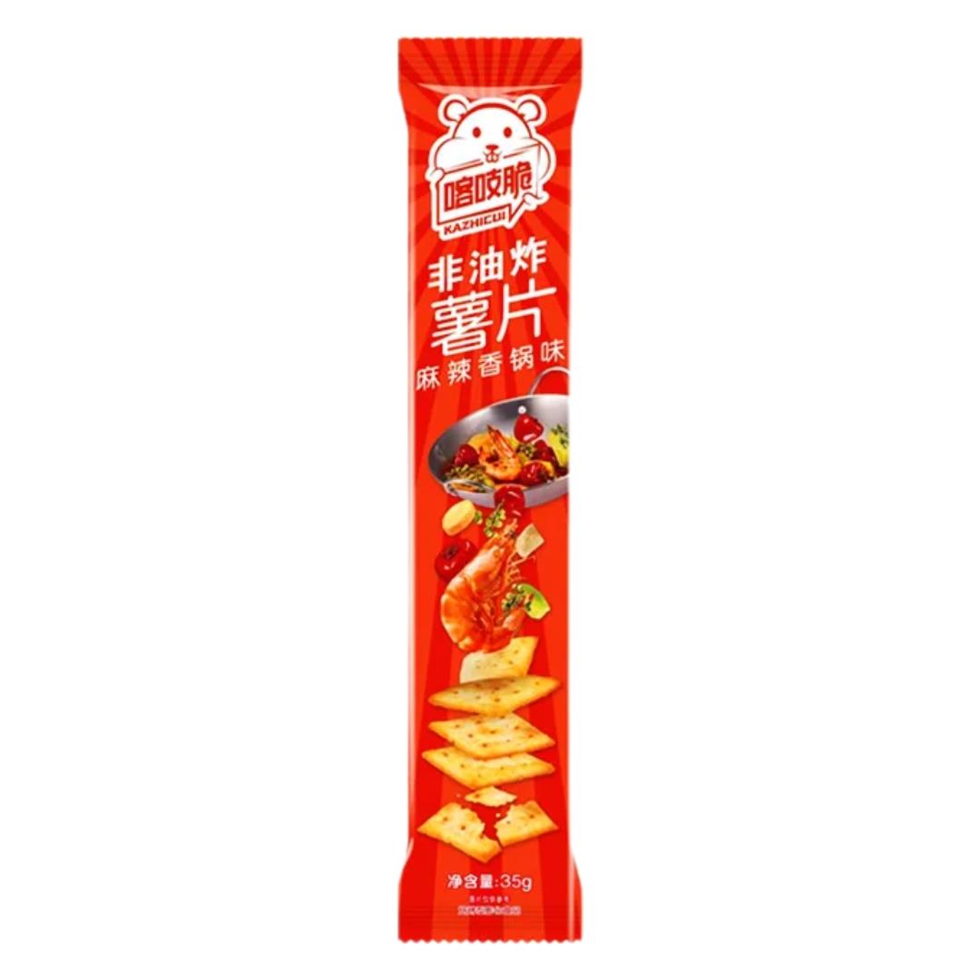 Cha Cha potato chips spicy hot pot flavour (British brand)