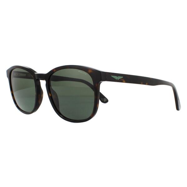 Police SPL997 origins lite sunglasses in shiny Havana green, imported from the UK
