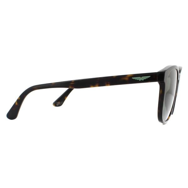 Police SPL997 origins lite sunglasses in shiny Havana green, imported from the UK