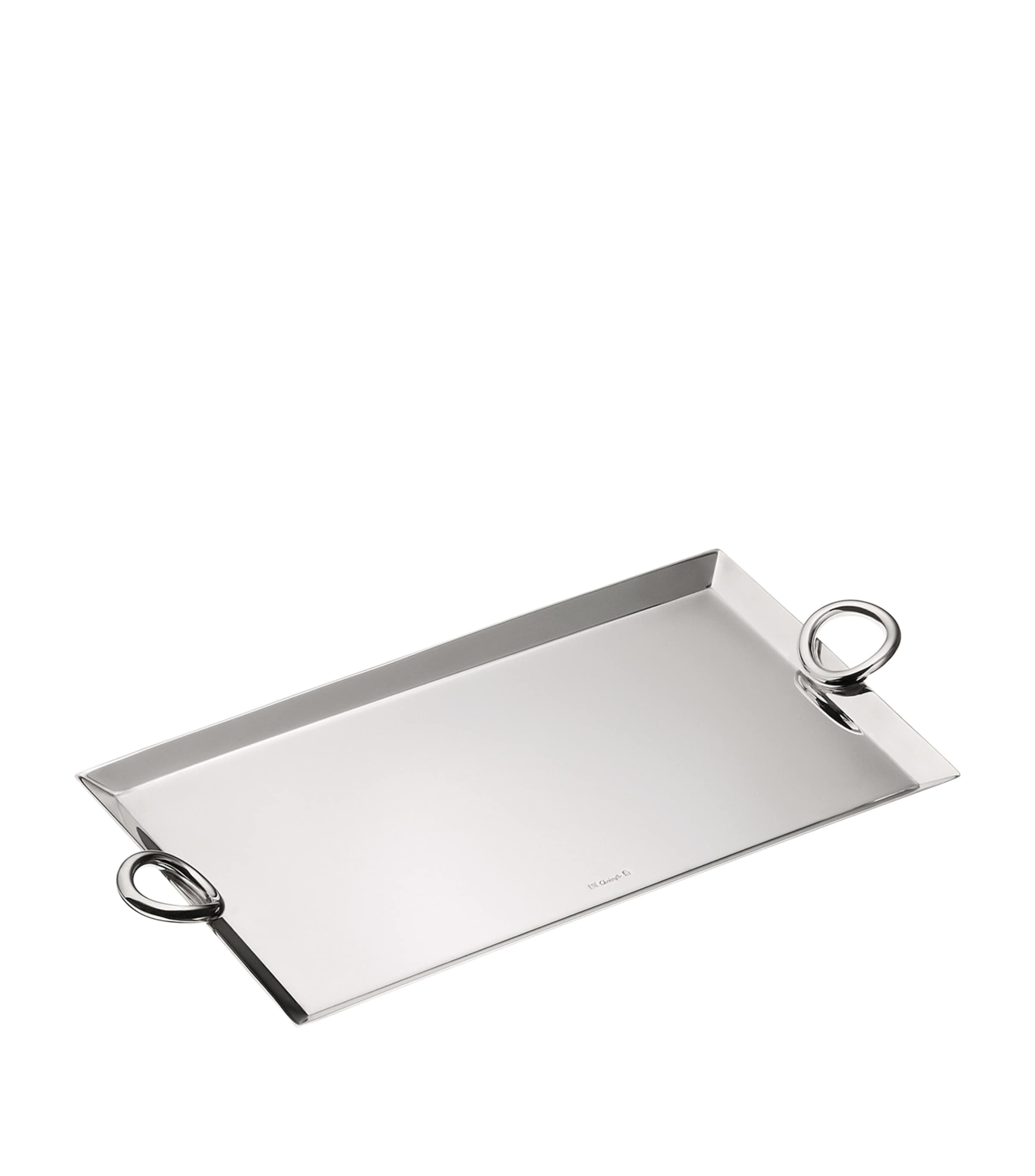 Christofle Vertigo silver-plated mail tray 25cm x 14cm - British product