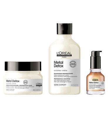 L'oréal Professionnel Serie Expert Metal Detox Shampoo, Hair Mask and Oil Routine GOODS Boots   